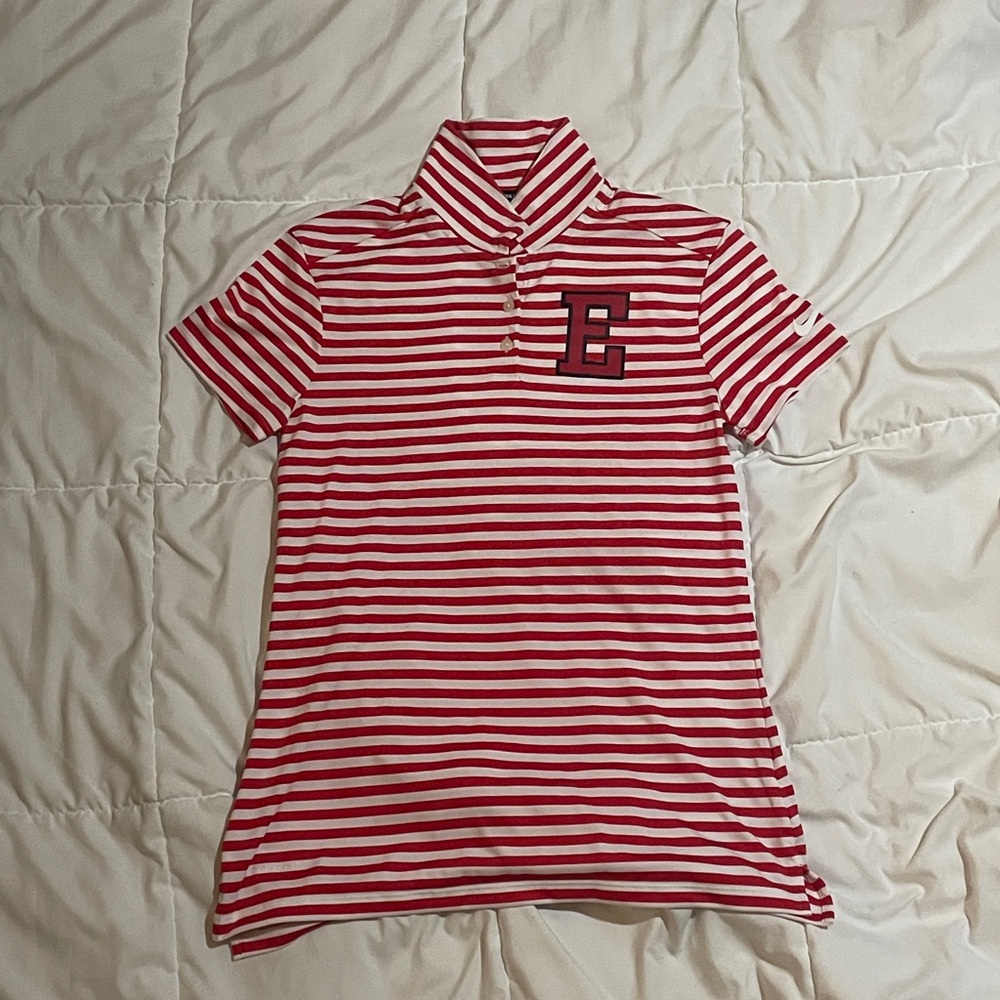 Nike Striped Red Women’s Polo Shirt